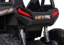 Buggy UTV Terenówka dla dzieci Czarny + Pilot + Bagażnik + Wolny Start + EVA + MP3 LED