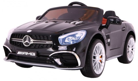 Mercedes AMG SL65 dla dzieci Czarny + Pilot + Bagażnik + Regulacja siedzenia + MP3 LED + Wolny Start