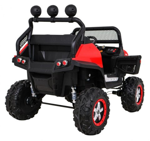 Mercedes Benz Unimog dla dzieci Terenowy Czerwony + Napęd 4x4 + Pilot