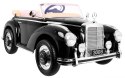 Mercedes Benz 300S Retro dla dzieci Lakier Czarny + Pilot + EVA + Wolny Start + LED MP3