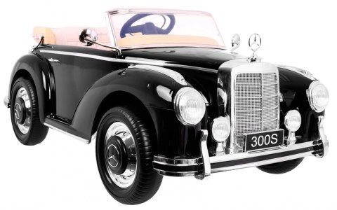 Mercedes Benz 300S Retro dla dzieci Lakier Czarne klasyczne auto