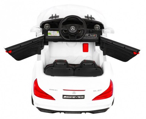 Mercedes Benz AMG SL65 S elektryczny dla dzieci Biały + Pilot