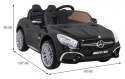 Mercedes Benz AMG SL65 S elektryczny dla dzieci Czarny + Pilot + Audio LED + Ekoskóra + EVA + Wolny Start