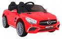 Mercedes Benz AMG SL65 S elektryczny dla dzieci Czerwony + Pilot + Audio LED + Ekoskóra + EVA + Wolny Start