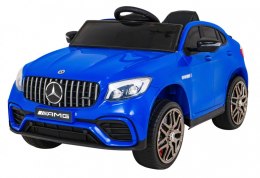 Mercedes Benz GLC63S dla dzieci Niebieski + Pilot + Napęd 4x4 + MP3 LED + EVA + Wolny Start