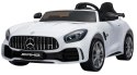 Mercedes-Benz GT R dla dzieci Lakier Biały + Napęd 4x4 + Nawiew powietrza + Pilot + EVA + MP3 LED