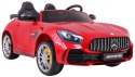 Mercedes-Benz GT R dla dzieci Lakier Czerwony + Napęd 4x4 + Nawiew powietrza + Pilot + EVA + MP3 LED