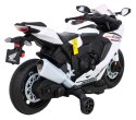 Honda CBR 1000RR Motor na akumulator dla dzieci Biały + Dźwięki MP3 + Kółka pomocnicze