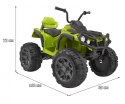 Quad ATV na akumulator dla dzieci Zielony + Koła EVA + Radio MP3 + LED + Wolny Start