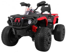 Quad Maverick 4x4 Elektryczny Pojazd dla dzieci Czerwony + Koła EVA + Panel audio + LED