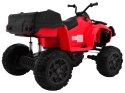 Quad XL ATV na akumulator dla dzieci Czerwony + Napęd 4x4 + Bagażnik + Wolny Start + EVA + Audio LED