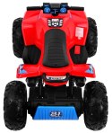 Quad na akumulator Sport Run dla dzieci Czerwony + Napęd 4x4 + LED + Radio MP3