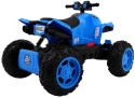 Quad na akumulator Sport Run dla dzieci Niebieski + Napęd 4x4 + LED + Radio MP3