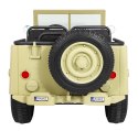 Autko Wojskowe Retro Strong dla 3 dzieci Matcha + Napęd 4x4 + Schowki + EVA + Wolny Start + MP3 LED