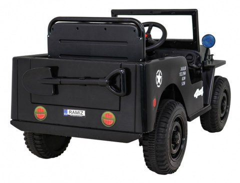 Autko Wojskowe Retro dla dzieci Czarny + Napęd 4x4