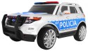 Auto SUV Policja na akumulator dla dzieci + Syreny + Światła + Megafon + Pilot + Wolny Start + EVA + Naklejki