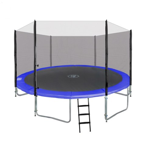 Trampolina ogrodowa SkyRamiz 366cm 12FT dla dzieci Niebieski + Akcesoria