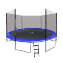 Trampolina ogrodowa SkyRamiz 366cm 12FT dla dzieci Niebieski + Akcesoria