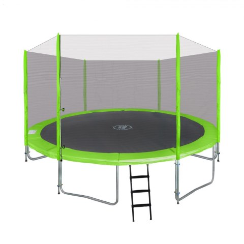 Trampolina ogrodowa SkyRamiz 427cm 14FT dla dzieci Zielony + Akcesoria