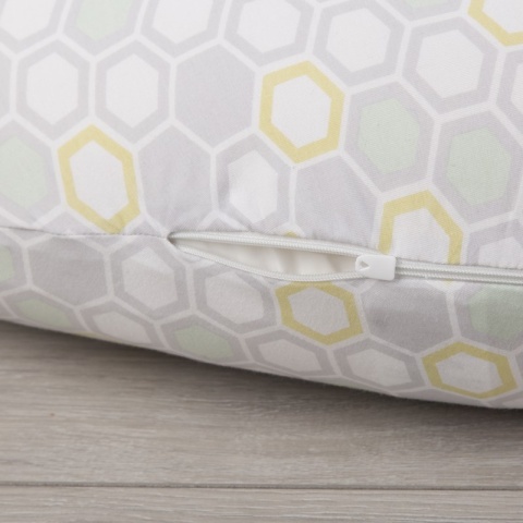 CuddleCo Poduszka Rogal Comfi-Mum 5w1 bambus - plaster miodu pastelowy