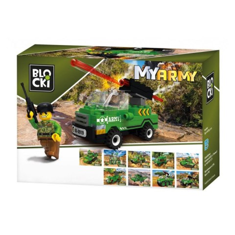 Klocki Blocki MyArmy Wóz z działem 63 el.