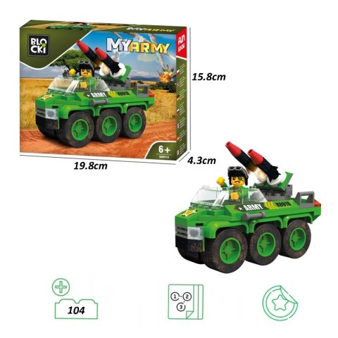 Klocki Blocki MyArmy Wóz z rakietami