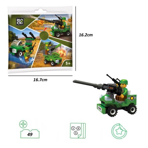 Klocki Blocki MyArmy saszetka 49 el.