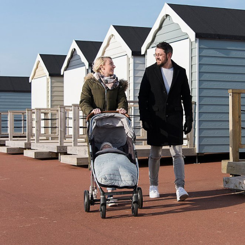 CuddleCo Comfi-Snug 2w1 Uniwersalny śpiworek i wkładka do wózka - granatowy