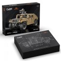 Klocki techniczne CaDA 3935 el. Humvee pojazd wojskowy 1:8 dla dzieci 8+