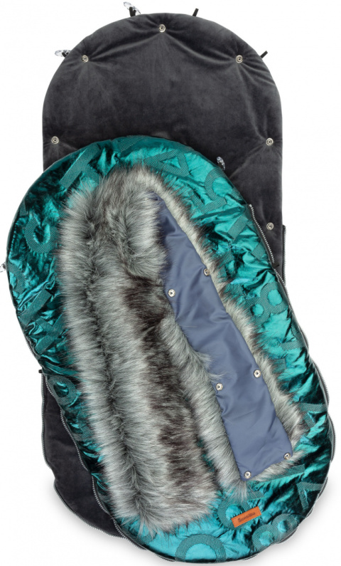 Zimowy Śpiworek Aspen SENSILLO nieprzemakalny 95x45 - DARK GREEN