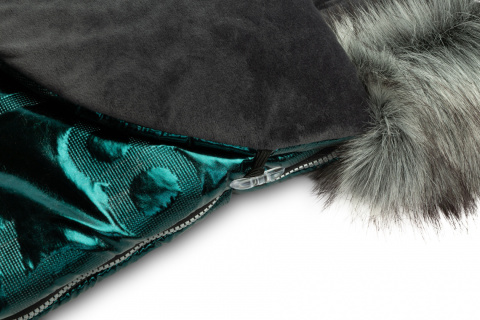 Zimowy Śpiworek Aspen SENSILLO nieprzemakalny 95x45 - DARK GREEN