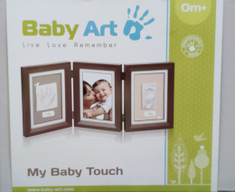 Baby Art My Baby Touch 2 Prints ramka Zachowaj Wspomnienia - Brown