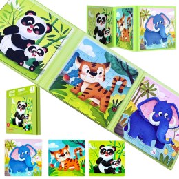 MAGNETYCZNE PUZZLE ZWIERZĄTKA KSIĄZECZKA ZOO JHTOY-266