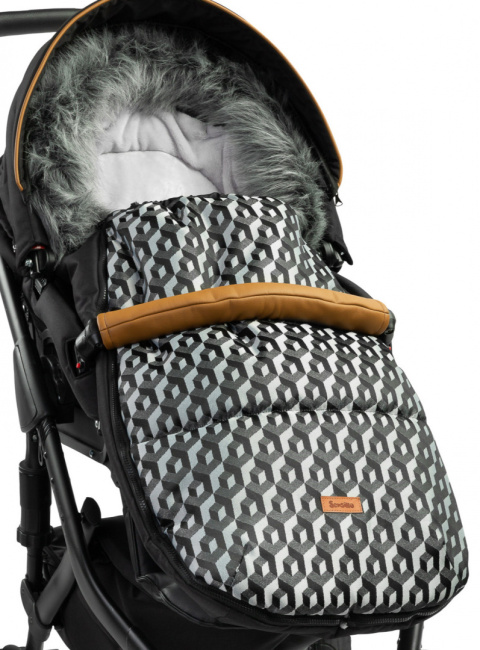 Śpiworek wodoodporny Olaf Sensillo z polarem - KOSTKI