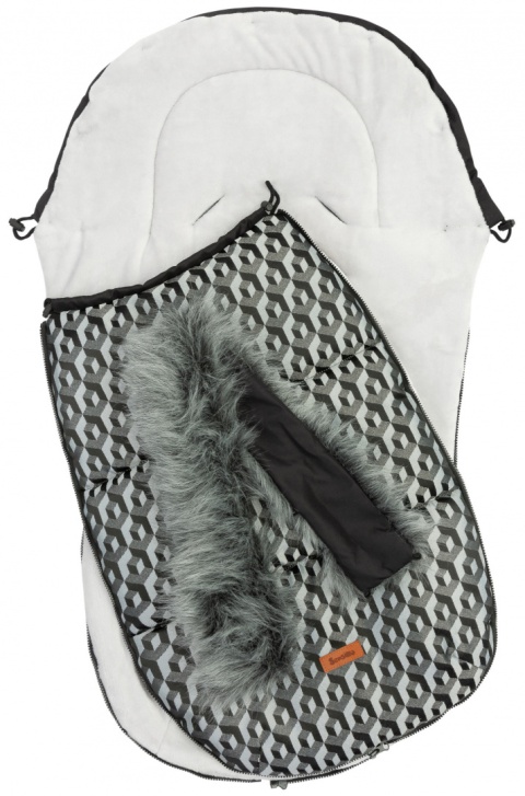 Śpiworek wodoodporny Olaf Sensillo z polarem - KOSTKI