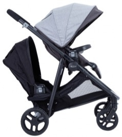 Time2Grow GRACO 2w1 wózek podwójny jeden po drugi (+ dodatkowe siedzisko, gondola) - Iron/Black