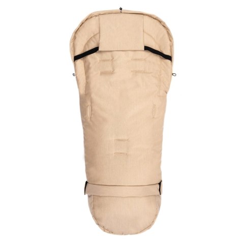 WOMAR S20+iGROW Śpiwór do wózka wełna Melanż Beżowy