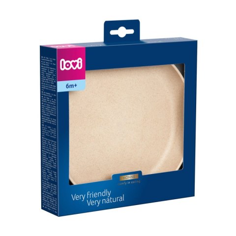 LOVI 21/530 Talerzyki dla niemowląt 2 szt Granola beżowy