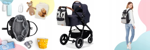 MOONPACK Kinderkraft Torba do wózka organzer - Black