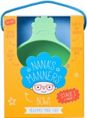 Nana's Manners GREEN Miska silikonowa z przyssawką i uchwytem