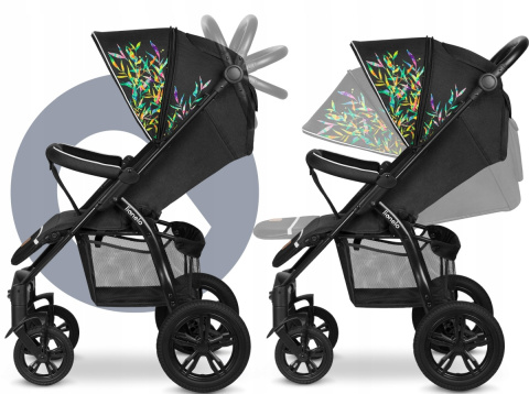 Annet Tour Lionelo do 22kg wózek spacerowy, duże gumowe koła - Dreamin