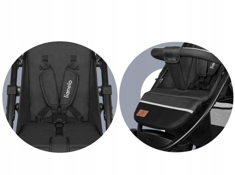 Annet Tour Lionelo do 22kg wózek spacerowy, duże gumowe koła - Dreamin