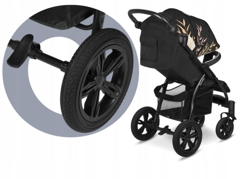 Annet Tour Lionelo do 22kg wózek spacerowy, duże gumowe koła - Lovin