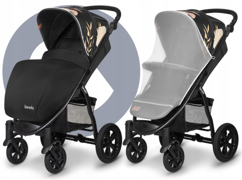 Annet Tour Lionelo do 22kg wózek spacerowy, duże gumowe koła - Lovin