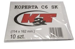 Koperta C6 SK biała /10 folia.