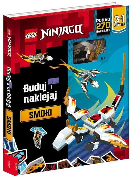 Książka LEGO NINJAGO. Buduj i naklejaj. Smoki BSP-6701