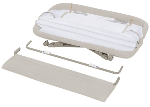 LUNA Lionelo Łóżeczko dostawne 2w1 - Beige Sand