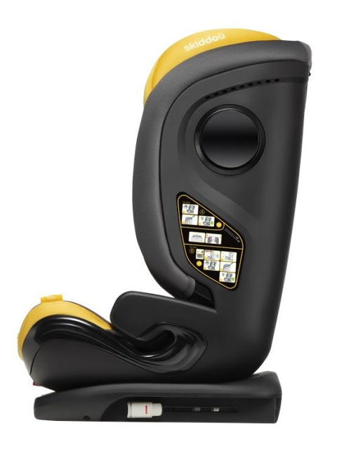 Taby Skiddou i-size15-36 kg 100-150 cm IsoFix fotelik samochodowy - Skiddou Yellow