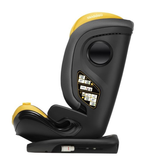 Taby Skiddou i-size15-36 kg 100-150 cm IsoFix fotelik samochodowy - Skiddou Yellow