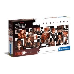 Clementoni Puzzle 1000el panorama Gambit Królowej. Queen's Gambit. Netflix 39696